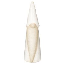 Itens Estatueta decorativa de gnomo para mesa, decoração de Natal, cerâmica, 22 cm