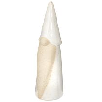 Itens Estatueta decorativa de gnomo para mesa, decoração de Natal, cerâmica, 22 cm