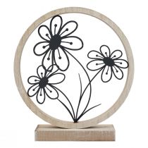 Itens Flores de metal decoração de mesa madeira metal decoração de primavera Alt.19cm