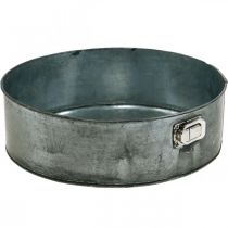 Itens Floreira, assadeira decorativa, forma de mola para plantio, decoração em metal Ø24cm Alt.7,5cm