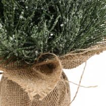 Mini árvore de Natal com neve artificial em saco Alt. 41cm