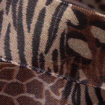 Itens Fita decorativa com estampa animal, padrão de leopardo, fita para presentes, 25 mm de largura, 20 m de comprimento.