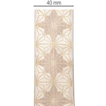 Itens Fita decorativa com estrelas, fita para presentes com borda dimensionalmente estável, 40 mm de largura, 20 m de comprimento.