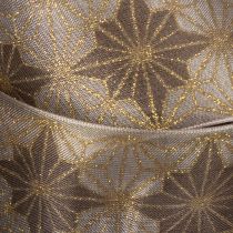 Itens Fita decorativa com estrelas, fita para presentes com borda dimensionalmente estável, 40 mm de largura, 20 m de comprimento.