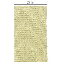 Itens Fita decorativa com glitter, fita larga para embrulho de presentes, 55 mm de largura, 15 m de comprimento.