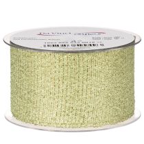 Itens Fita decorativa com glitter, fita larga para embrulho de presentes, 55 mm de largura, 15 m de comprimento.