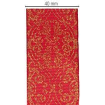 Itens Fita para presentes com estampa festiva para artesanato e decoração, 40 mm x 15 m