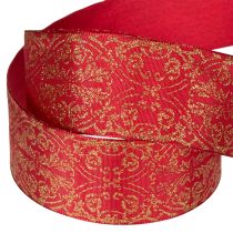 Itens Fita para presentes com estampa festiva para artesanato e decoração, 40 mm x 15 m
