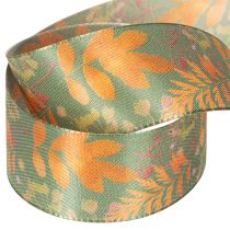 Itens Fita decorativa com motivo de folha, decoração de outono, 40 mm x 15 m