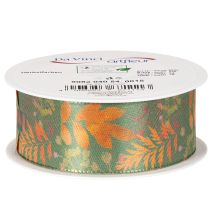 Itens Fita decorativa com motivo de folha, decoração de outono, 40 mm x 15 m