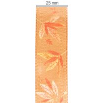Itens Fita de presente com estampa de outono e folhas para embalagens criativas, 25 mm x 18 m