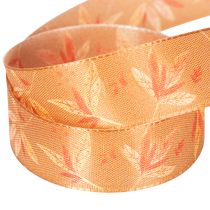 Itens Fita de presente com estampa de outono e folhas para embalagens criativas, 25 mm x 18 m