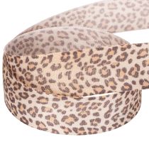 Itens Fita para presentes com estampa animal de leopardo, 25 mm de largura, 18 m de comprimento.