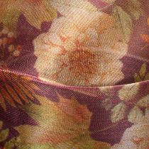 Itens Fita para presentes em cores outonais, fita de organza com estampa floral, 40 mm, 15 m