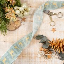 Itens Fita de presente com renas e árvores de Natal, 40 mm x 18 m