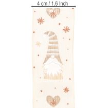 Itens Fita decorativa com gnomos e corações para presentes e artesanato, 40 mm x 15 m