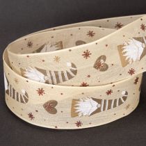 Itens Fita decorativa com gnomos e corações para presentes e artesanato, 40 mm x 15 m
