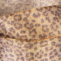 Itens Fita de presente com estampa de leopardo para decoração criativa e arranjos florais, 25 mm x 20 m