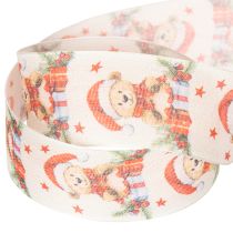 Itens Urso de fita de presente com gorro de Papai Noel e presentes 40mm 15m