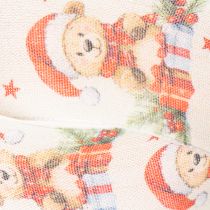 Itens Urso de fita de presente com gorro de Papai Noel e presentes 40mm 15m