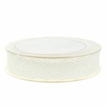 Itens Fita de renda, creme, 26mm, 20m