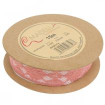 Itens Fita de renda rosa velho, fita decorativa, decoração vintage, fita decorativa, decoração de casamento W25mm L15m