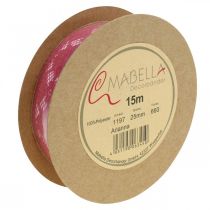 Itens Fita de renda rosa 25mm fita deco rendada 15m