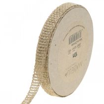 Itens Fita decorativa de juta natural 12mm fita decorativa rústica de juta 10m