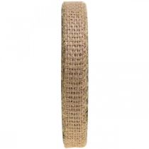 Fita deco juta rosa, fita de juta natural 12mm para decorar 10m
