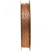 Cordão, fita decorativa, cordão para bijuterias Cobre-cores naturais L20m Ø4cm