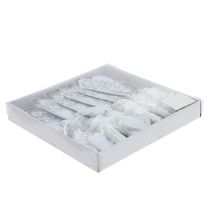 Itens Cabide de banco com tubo e coração de 18cm 6 unidades