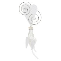 Itens Suporte de banco com tubo e coração, 18 cm, 6 peças