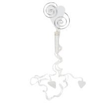 Itens Suporte de banco com tubo e coração, 18 cm, 6 peças