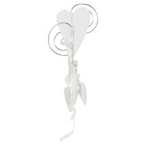 Itens Suporte de banco com tubo e coração, 18 cm, 6 peças