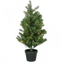 Itens Árvore de Natal artificial em vaso LED outdoor 90cm