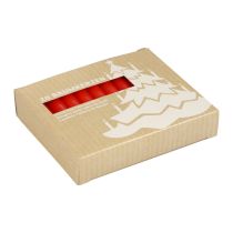 Itens Velas de árvore vermelhas 20 unidades