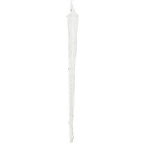 Itens Decoração de árvore de Natal em vidro com pingente de gelo para pendurar 19 cm 3 peças