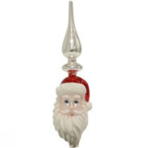 Itens Topo de árvore de vidro Papai Noel Cor do topo da árvore de Natal Alt.34cm