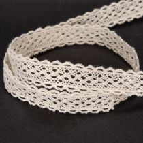 Itens Fita de renda de algodão para decoração e artesanato, 15 mm de largura, 10 m de comprimento.