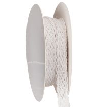Itens Fita de renda de algodão, fita decorativa fina para artesanato, 15 mm de largura, 10 m de comprimento.