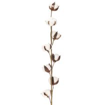 Itens Ramo artificial de algodão com 8 flores naturais, 78 cm