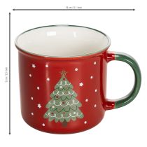 Itens Caneca de Natal com motivo de árvore de Natal, 9 cm
