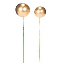 Itens Bolas artificiais de physalis em arame para arranjos festivos, 2 cm, 48 peças