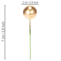 Itens Bolas artificiais de physalis em arame para arranjos festivos, 2 cm, 48 peças