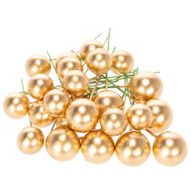 Itens Bolas artificiais de physalis em arame para arranjos festivos, 2 cm, 48 peças