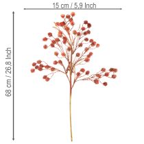 Itens Ramo artificial de frutos silvestres, decoração de outono realista, 68 cm