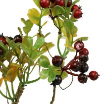 Itens Ramo de baga artificial cotoneaster vermelho 50cm 2pcs