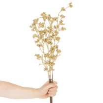 Itens Ramo decorativo artificial com frutos silvestres, dourado, 70 cm, 3 peças