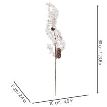 Itens Ramo artificial decorativo de inverno com frutos silvestres e pinhas, 60 cm