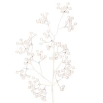 Itens Ramo artificial de frutos silvestres brancos, material para decoração/artesanato, 52 cm